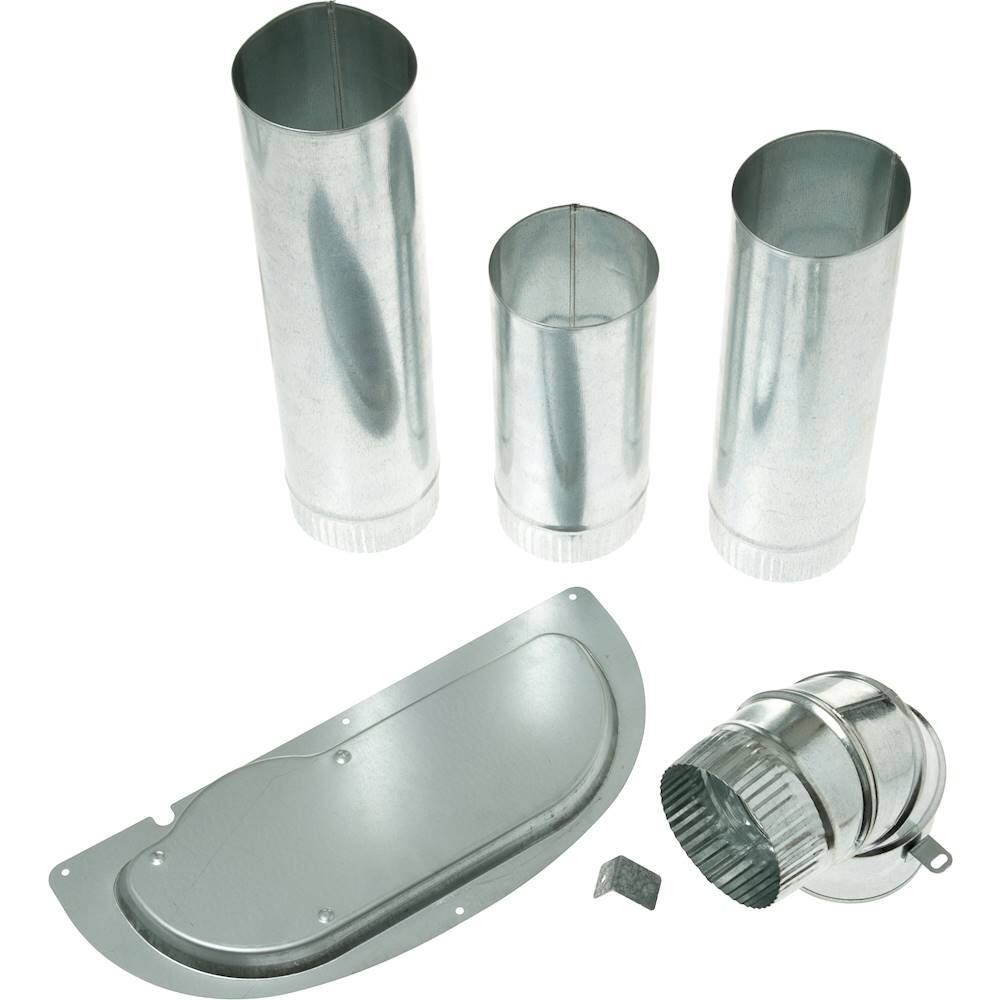 Alt View 11. GE - Side Vent Kit for Select GE Dryers - Silver.