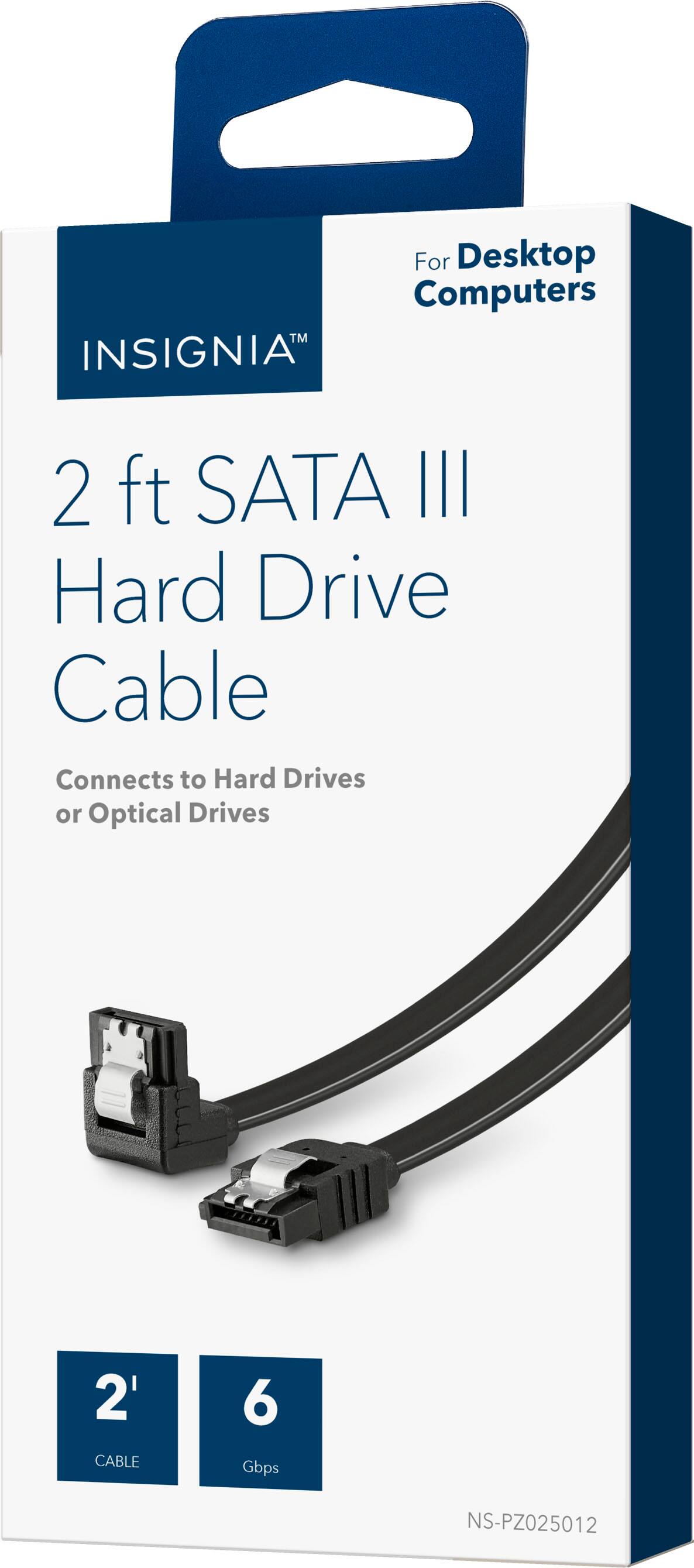 Alt View 11. Insignia™ - 2' SATA III Hard Drive Cable - Black.