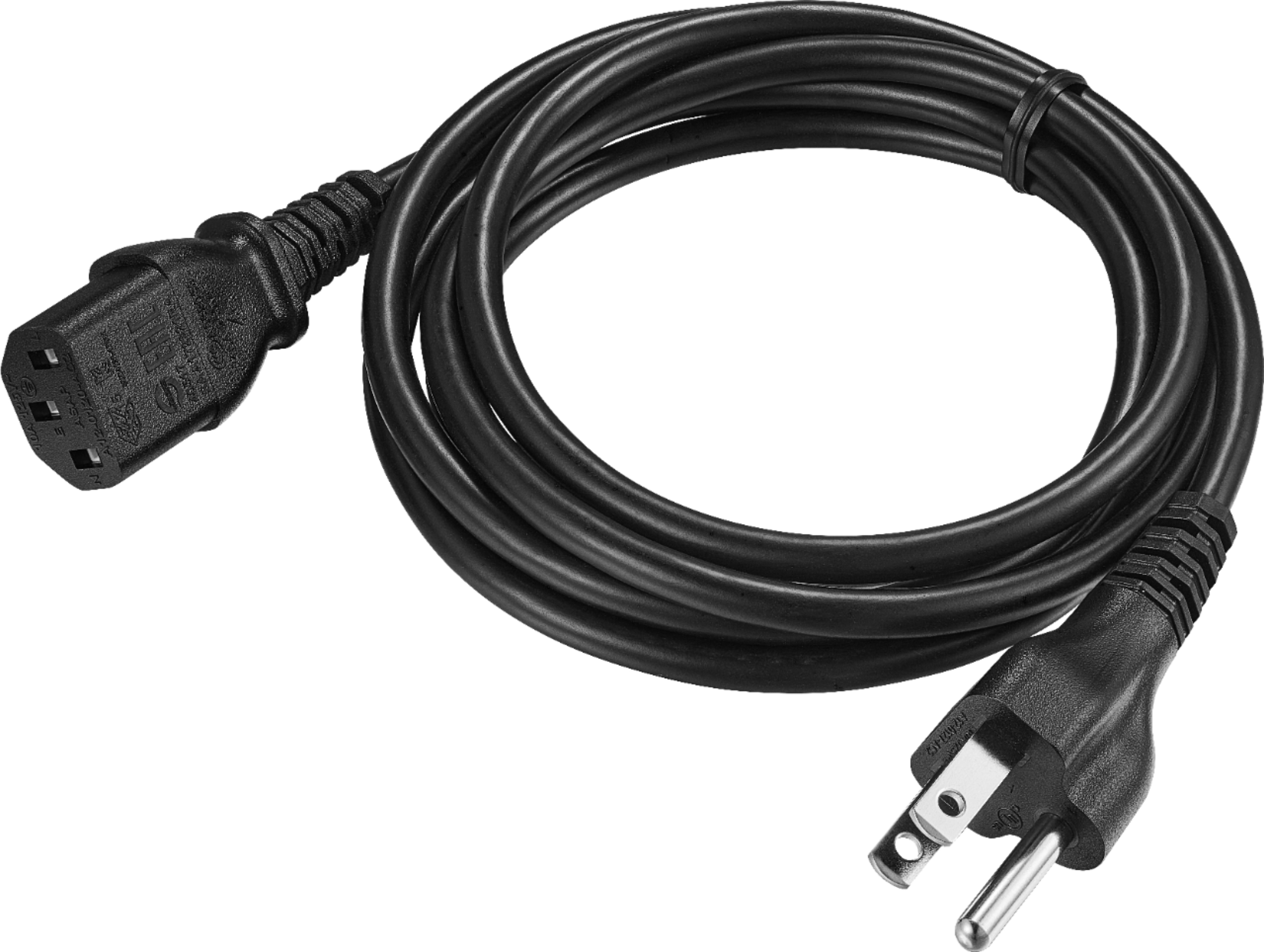 PKPOWER 6ft Polarized Flat 8 AC Power Cord for INSIGNIA Dynex NS-BRDVD Cable TV 