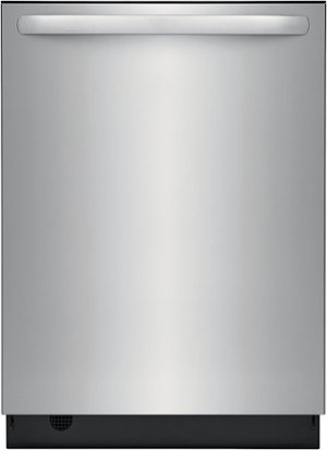 Frigidaire - 24" Top Control Built-In Dishwasher with Stainless Steel Tub, 3rd Rack, 49 dBA - Stainless steel