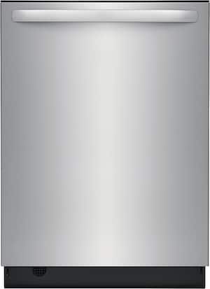 Frigidaire - 24" Built-In Tub Dishwasher with 3rd Rack, EvenDry System, 49 dBA - Stainless Steel