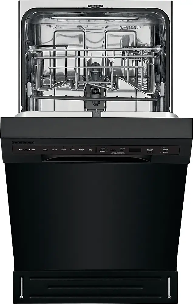 Alt View 12. Frigidaire - Frigidaire 18" Compact Front Control Built-In Dishwasher with Stainless Steel Tub, 52 dba - Black.