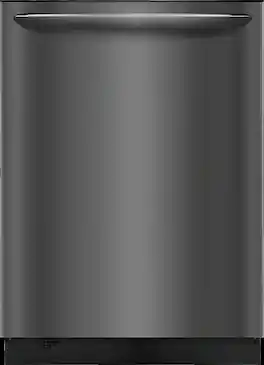 Frigidaire - Gallery 24" Top Control Built-In Stainless Steel Tub Dishwasher with 3rd Rack, OrbitClean Wash Cycle, and 49 dBA - Black
