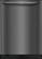 Front. Frigidaire - Gallery 24" Top Control Built-In Dishwasher with Stainless Steel Tub, 49 dba - black.