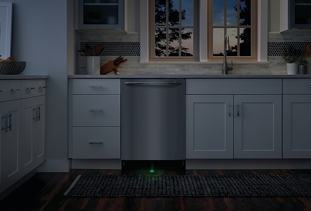 Alt View 19. Frigidaire - Gallery 24" Top Control Built-In Dishwasher with Stainless Steel Tub, 49 dba - black.