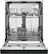 Alt View 14. Frigidaire - 24" Compact Front Control Built-In Dishwasher with Stainless Steel Tub, 52 dBA - Black.
