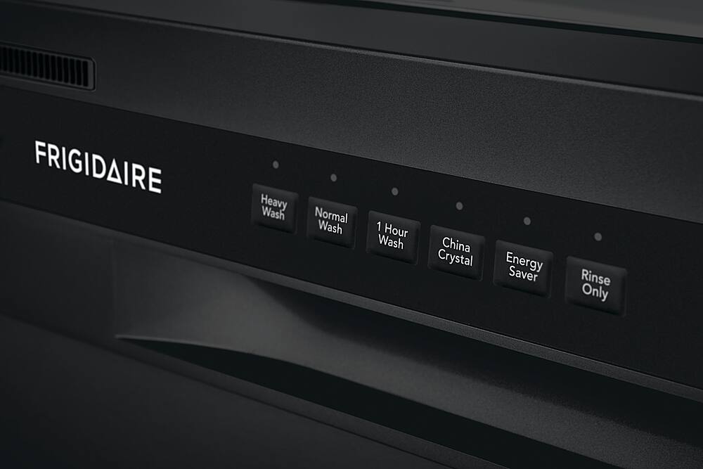 Alt View 17. Frigidaire - 24" Compact Front Control Built-In Dishwasher with Stainless Steel Tub, 52 dBA - Black.