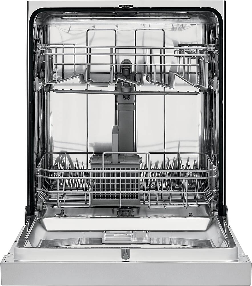 Alt View 11. Frigidaire - 24" Compact Front Control Built-In Dishwasher with Stainless Steel Tub, 52 dBA - Stainless Steel.