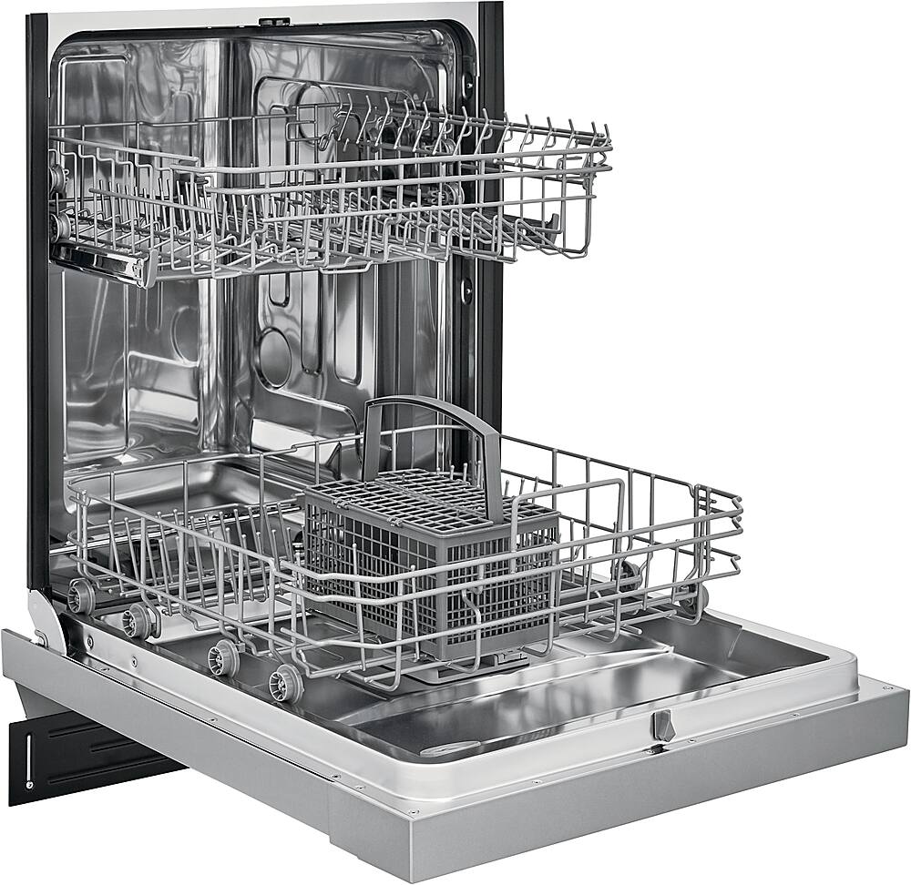 Alt View 12. Frigidaire - 24" Compact Front Control Built-In Dishwasher with Stainless Steel Tub, 52 dBA - Stainless Steel.