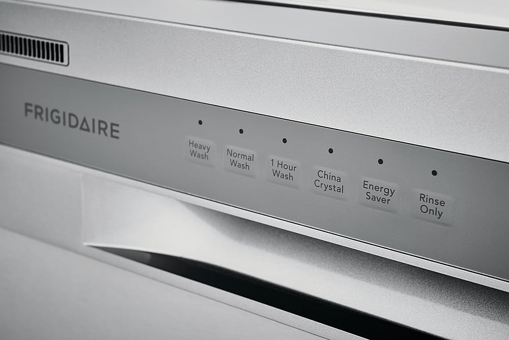 Alt View 15. Frigidaire - 24" Compact Front Control Built-In Dishwasher with Stainless Steel Tub, 52 dBA - Stainless Steel.