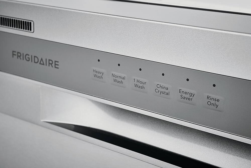 Alt View 15. Frigidaire - 24" Compact Front Control Built-In Dishwasher with Stainless Steel Tub, 52 dBA - Stainless Steel.
