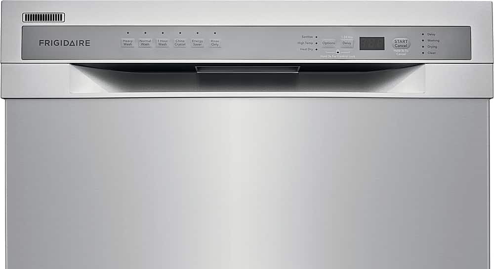 Alt View 16. Frigidaire - 24" Compact Front Control Built-In Dishwasher with Stainless Steel Tub, 52 dBA - Stainless Steel.