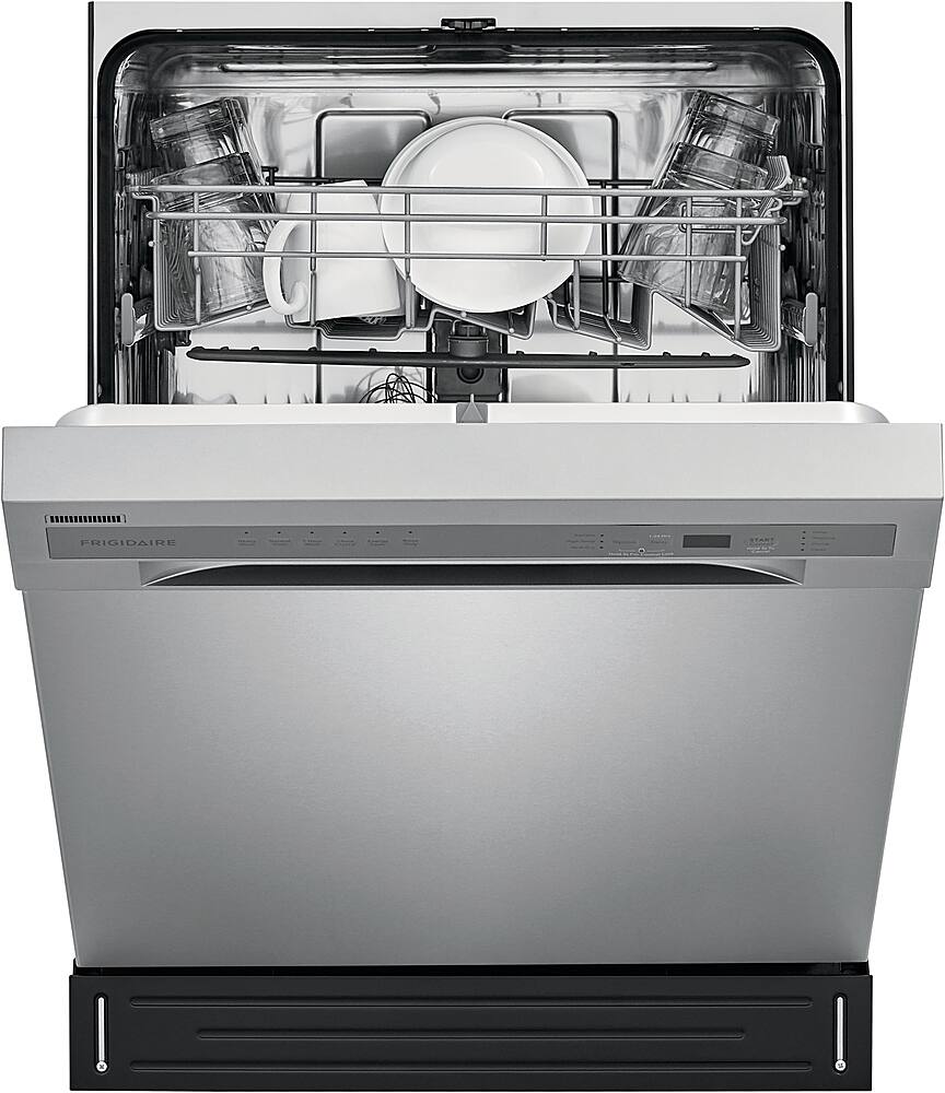 Alt View 18. Frigidaire - 24" Compact Front Control Built-In Dishwasher with Stainless Steel Tub, 52 dBA - Stainless Steel.