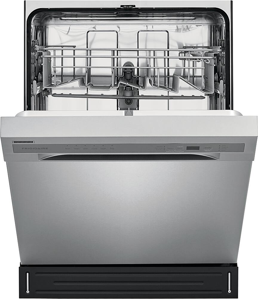 Alt View 19. Frigidaire - 24" Compact Front Control Built-In Dishwasher with Stainless Steel Tub, 52 dBA - Stainless Steel.