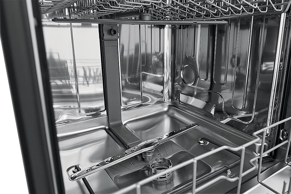 Alt View 1. Frigidaire - 24" Compact Front Control Built-In Dishwasher with Stainless Steel Tub, 52 dBA - Stainless Steel.