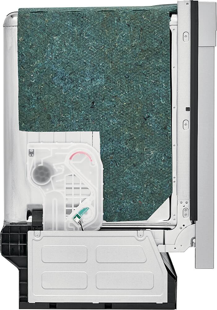 Alt View 20. Frigidaire - 24" Compact Front Control Built-In Dishwasher with Stainless Steel Tub, 52 dBA - Stainless Steel.