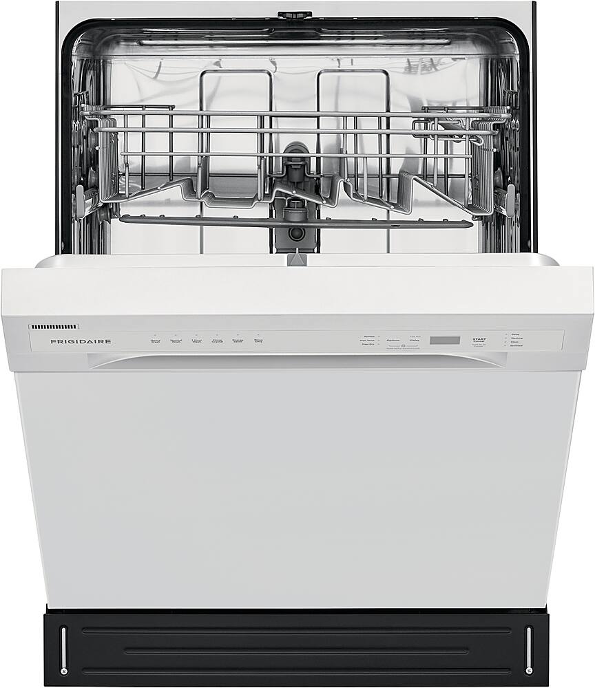 Alt View 12. Frigidaire - 24" Compact Front Control Built-In Dishwasher with Stainless Steel Tub, 52 dBA - White.