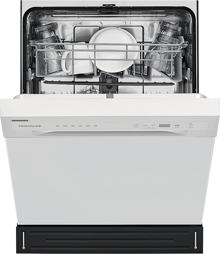 Alt View 13. Frigidaire - 24" Compact Front Control Built-In Dishwasher with Stainless Steel Tub, 52 dBA - White.