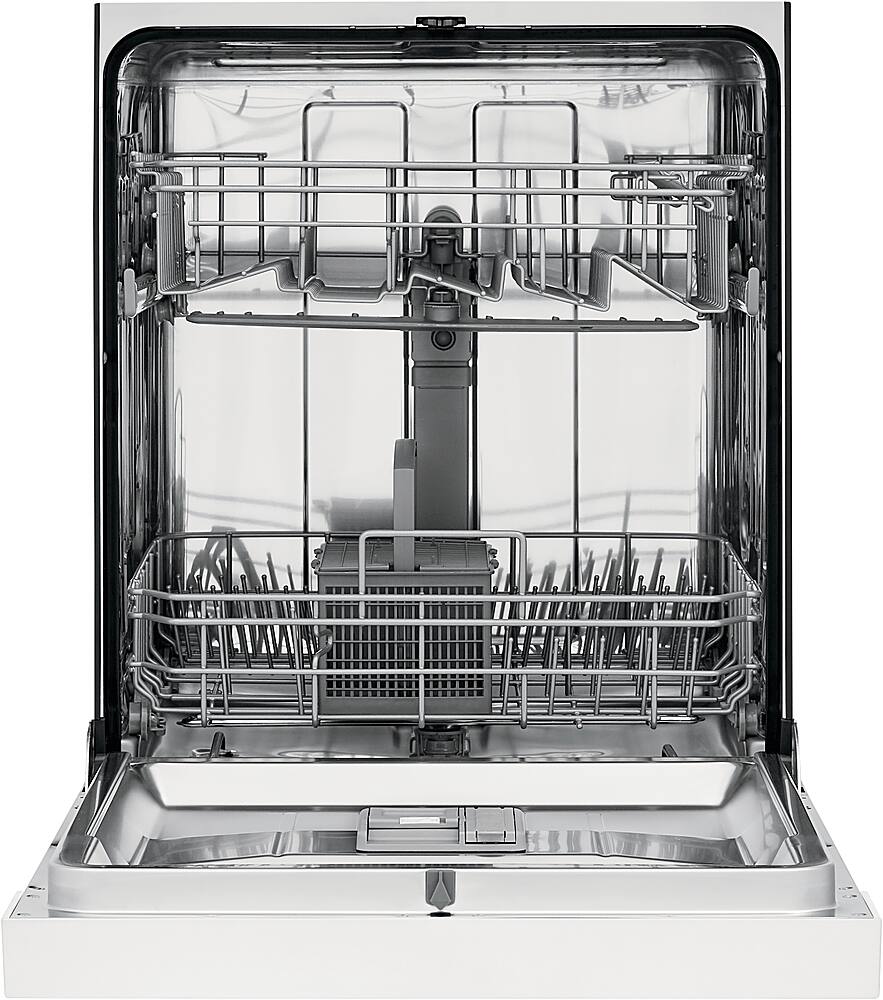 Alt View 14. Frigidaire - 24" Compact Front Control Built-In Dishwasher with Stainless Steel Tub, 52 dBA - White.