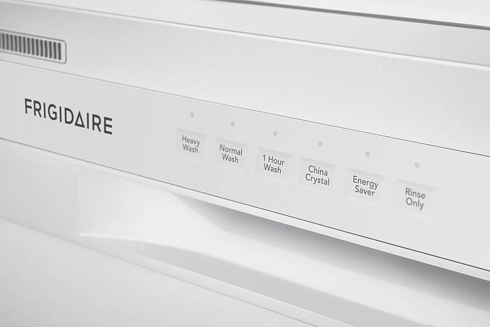 Alt View 17. Frigidaire - 24" Compact Front Control Built-In Dishwasher with Stainless Steel Tub, 52 dBA - White.