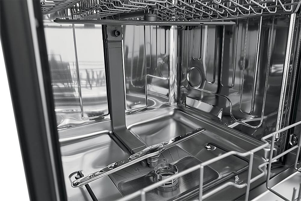 Alt View 1. Frigidaire - 24" Compact Front Control Built-In Dishwasher with Stainless Steel Tub, 52 dBA - White.