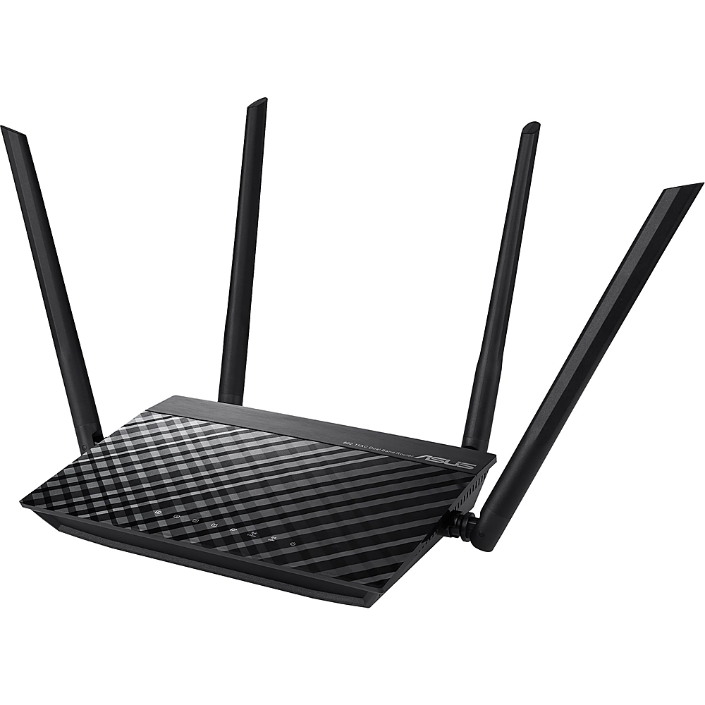 Classic poultry Nursery school ASUS RT-AC1200 V2 AC1200 Dual-Band Wi-Fi Router Black RTAC1200V2 - Best Buy
