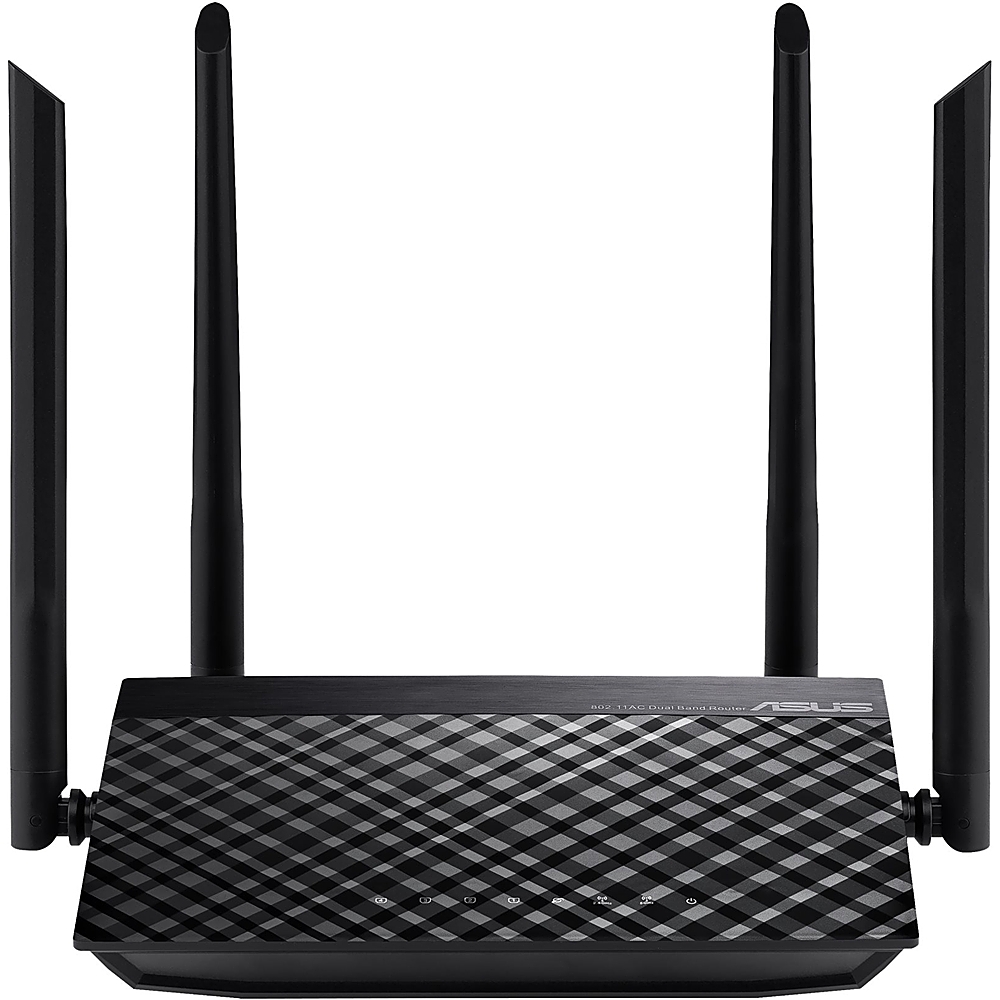 Classic poultry Nursery school ASUS RT-AC1200 V2 AC1200 Dual-Band Wi-Fi Router Black RTAC1200V2 - Best Buy
