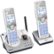 Angle Zoom. AT&T - 2 Handset Connect to Cell Answering System with Unsurpassed Range - White.