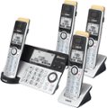 Angle Zoom. VTech - 4 Handset Connect to Cell Answering System with Super Long Range - Silver and Black.