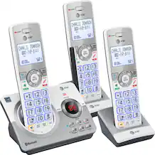 Angle. AT&T - 3 Handset Connect to Cell Answering System with Unsurpassed Range - White.