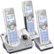Angle Zoom. AT&T - 3 Handset Connect to Cell Answering System with Unsurpassed Range - White.