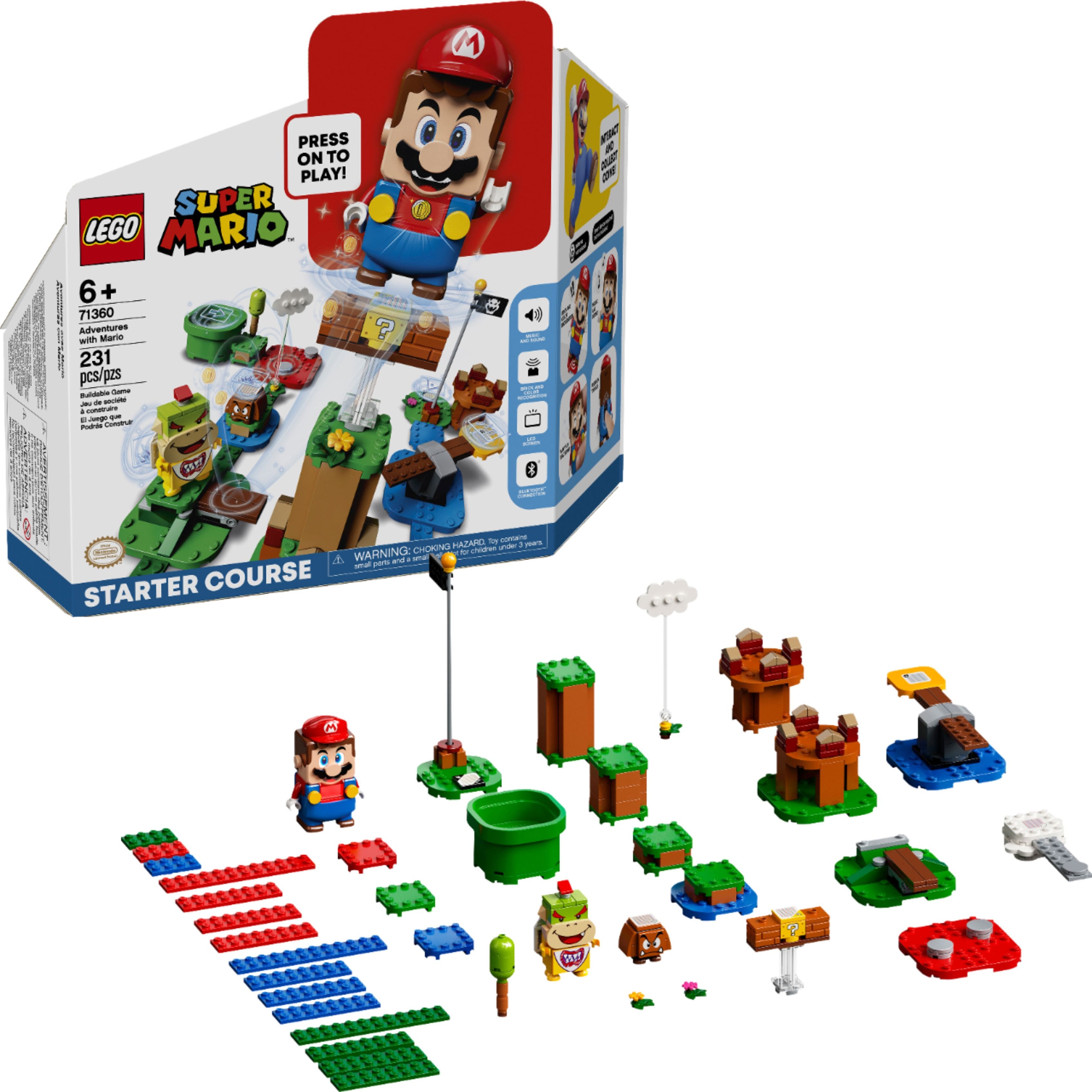 Front. LEGO - Super Mario Adventures with Mario Starter Course 71360.