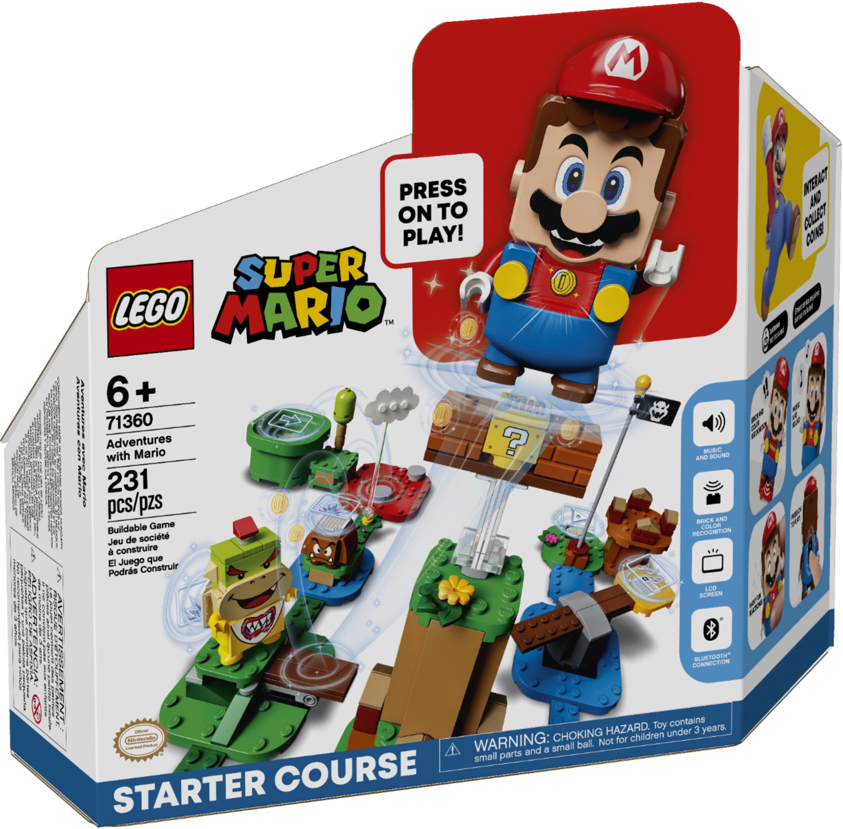 NEW LEGO Super Mario Adventures Starter Course 71360 Interactive Bowser Jr 