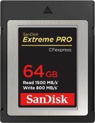 SanDisk - 64GB Extreme PRO CFexpress Memory Card - Front_Zoom
