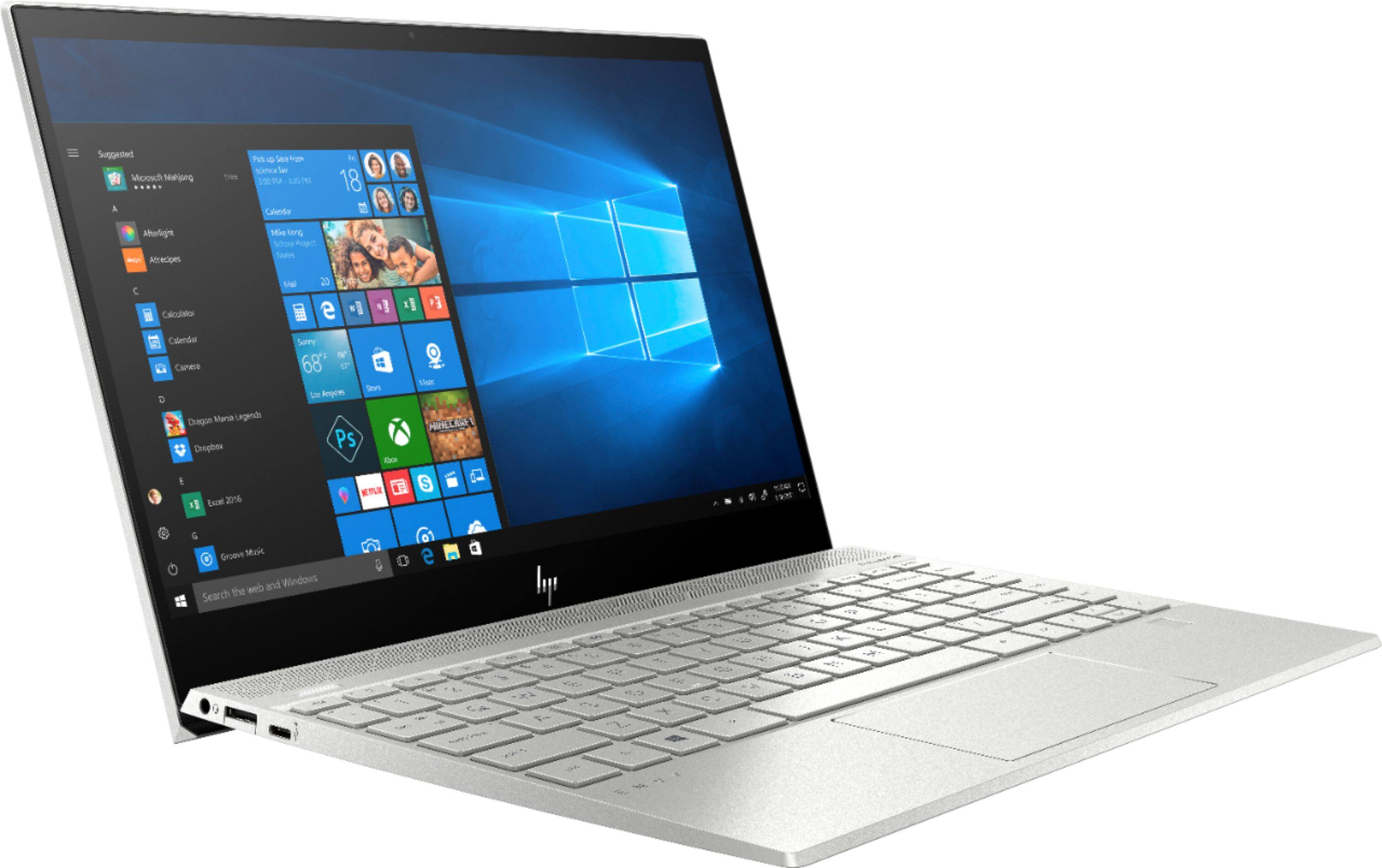 Angle. HP - ENVY 13.3" 4K Ultra HD Touch-Screen Laptop - Intel Core i7 - 8GB Memory - 512GB SSD.