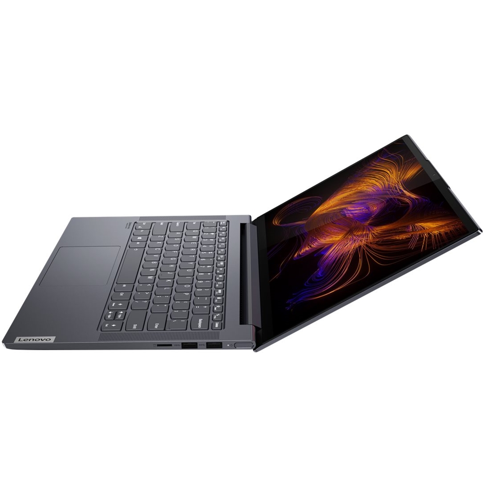 Angle View: Lenovo - IdeaPad Slim 7 14IIL05 14" Laptop - Intel Core i5 - 8GB Memory - 512GB SSD - Slate Gray