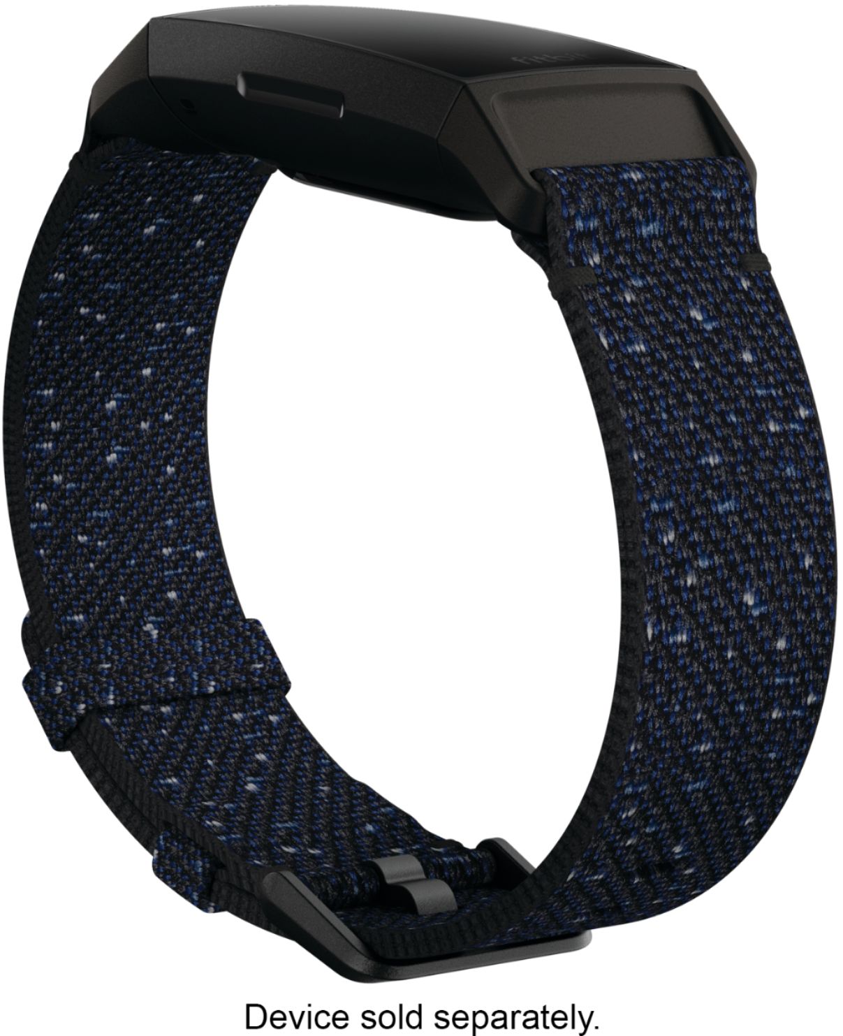 Best Buy: Polyester Large Watch Strap for Fitbit Charge 4 Midnight ...