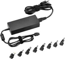 Insignia™ - Universal 180W High Power Laptop Charger with Surge Protection - Black - Front_Zoom