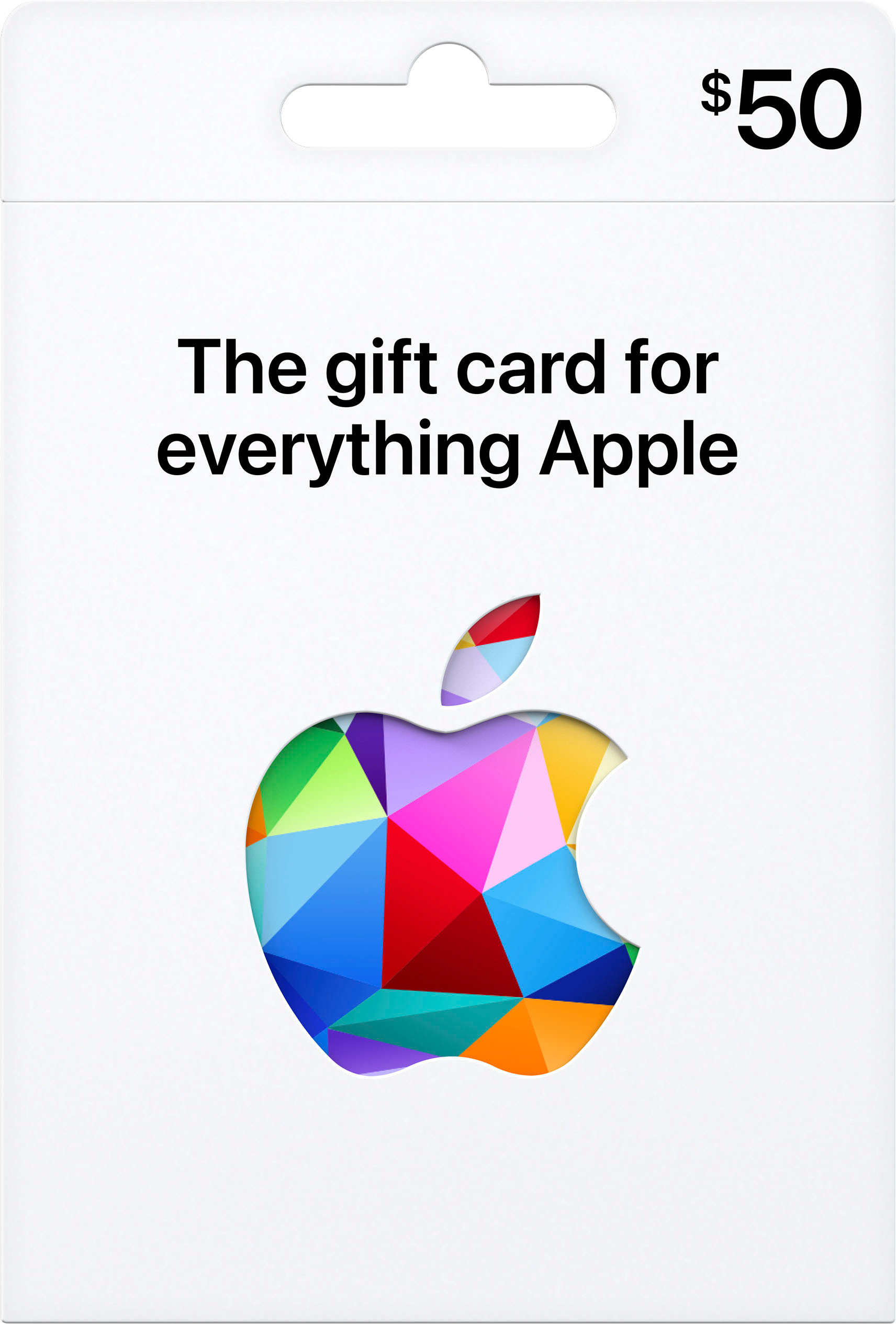 $50 Apple Gift Card App Store, Apple Music, iTunes, iPhone, iPad, AirPods,  accessories, and more APPLE GIFT CARD $50 - Best Buy