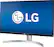 Left. LG - 27" 4K UHD Monitor - Black/White.