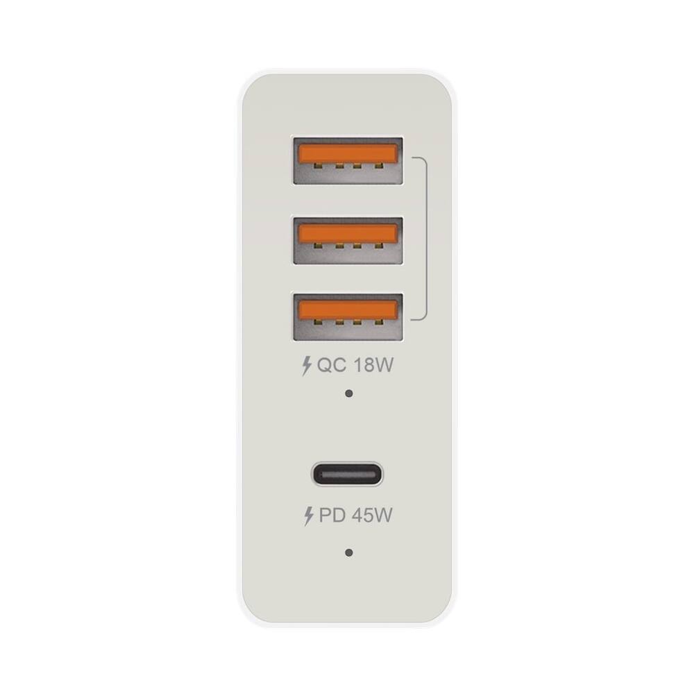 Alt View 12. j5create - 63W USB 4-Port PD Super Charger - White.