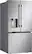 Angle. LG - Counter-Depth MAX 20.2 Cu. Ft. French Door Smart Refrigerator with Dual Ice - PrintProof Stainless Steel.