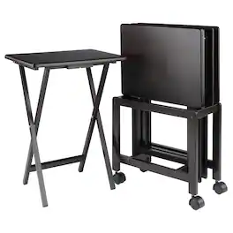 Winsome Wood - Allen 5-Pc Snack Table Set - Coffee
