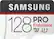Front. Samsung - 128GB PRO Endurance MicroSDXC UHS-I Memory Card - Black/White.