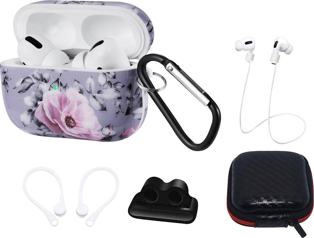 Alt View 12. SaharaCase - Marble Case for Apple AirPods Pro (1st Generation) - Multicolor.