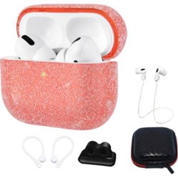 SaharaCase - Sparkle Case for Apple AirPods Pro (1st Generation) - Pink - Front_Zoom