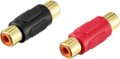 Angle Zoom. Insignia™ - RCA Coupler (2-Pack) - Black/Red.