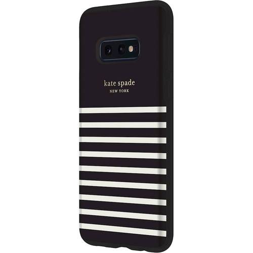 kate spade new york - Protective Hardshell Case for Samsung Galaxy S10e - Black/Cream/Gold