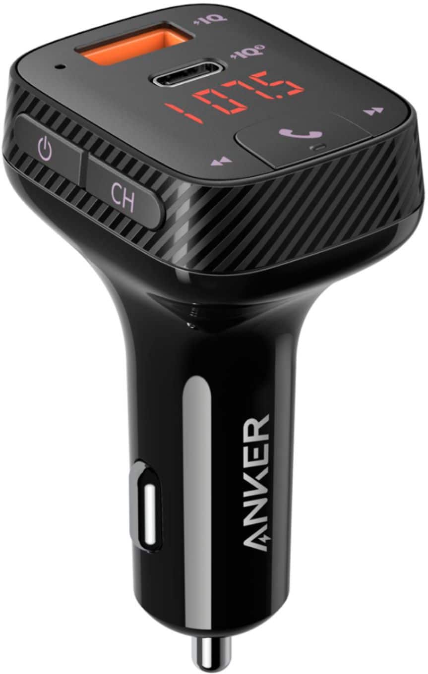 Alt View 11. Anker ROAV - SmartCharge F2 Pro FM Transmitter - Black.