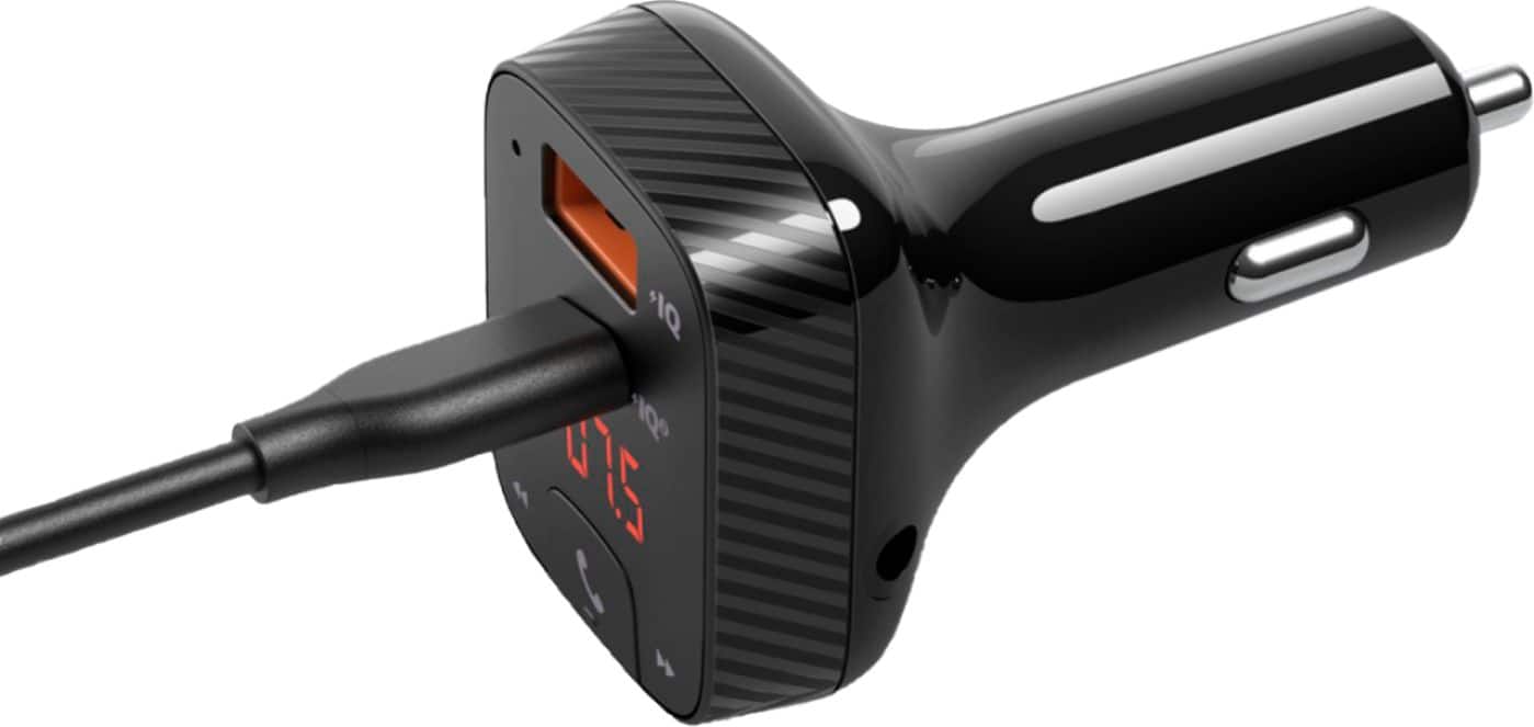 Alt View 14. Anker ROAV - SmartCharge F2 Pro FM Transmitter - Black.